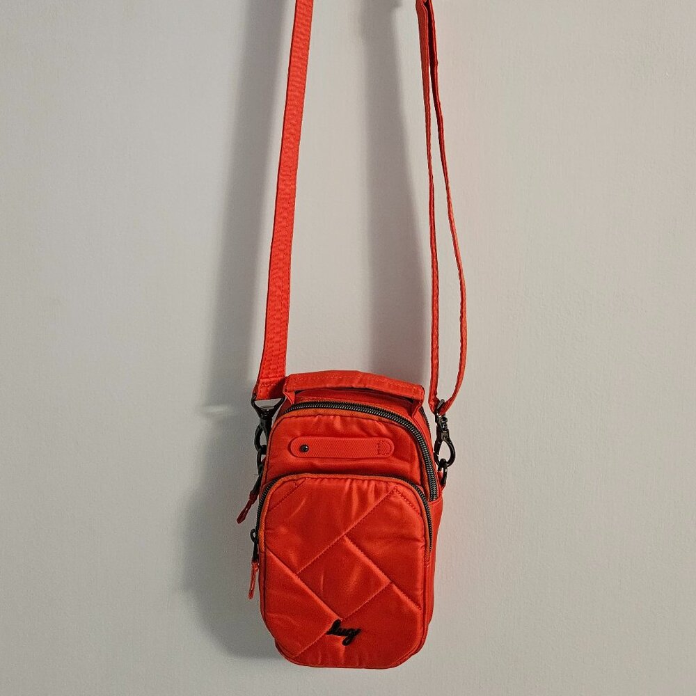 Lug Skeeter Mini SE Convertible Crossbody / Belt Bag in Papaya EUC